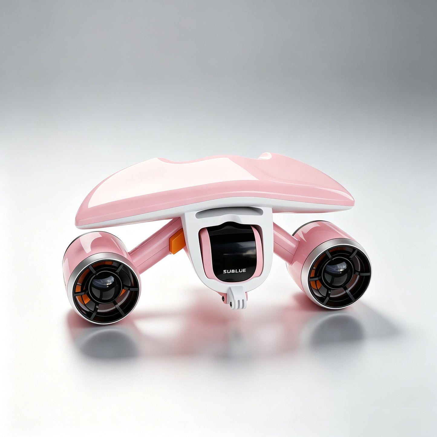 Underwater thruster with action camera mount, 30-minute runtime, maximum thrust 30 lbs.