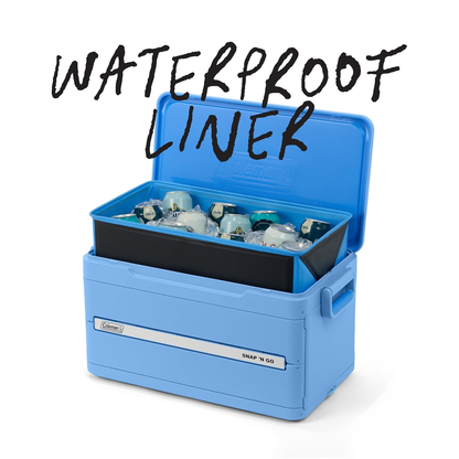 Portable Collapsible Hard Cooler – 48H Ice Hold, 64 Cans Storage, Shrinks to 1/3 Size, Holds Up to 200 Pounds